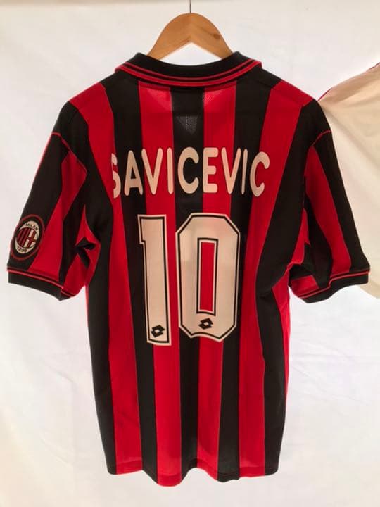 正規品 lotto ACミラン「10」サビチェビッチLユニフォームパンツ上下2