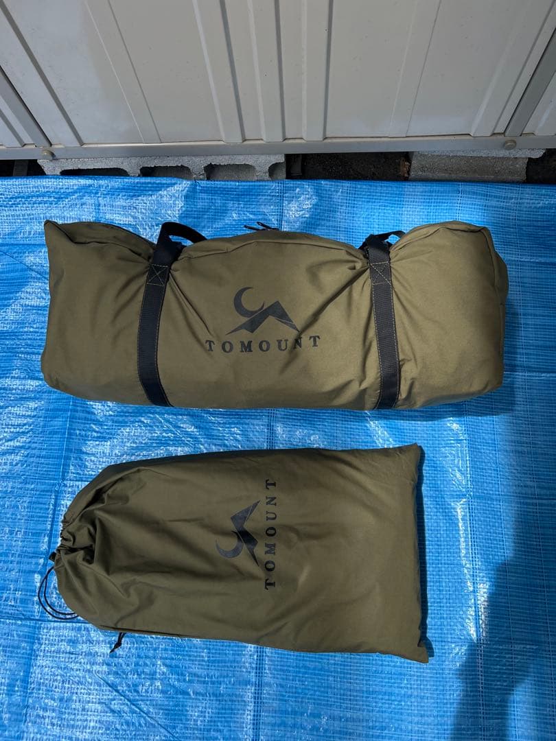 TOMOUNTのパップテント　前幕セット　た中古品 TOMOUNT パップテント 前幕セット | アウトドア用品・アウトドアグッズ