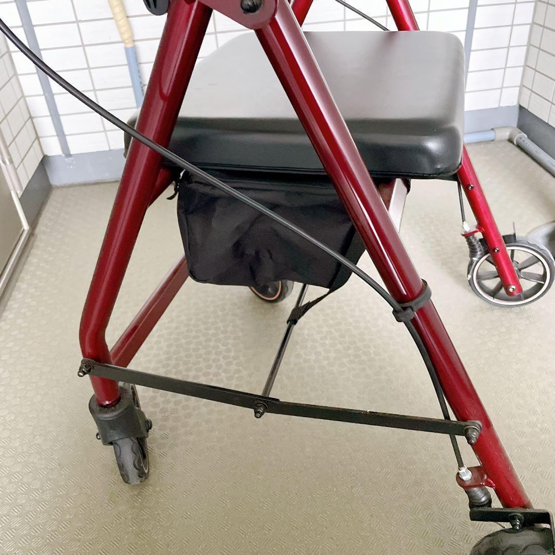 HAIBOO 歩行器 高齢者用 折りたたみ 軽量 低め 座れる シルバーカー