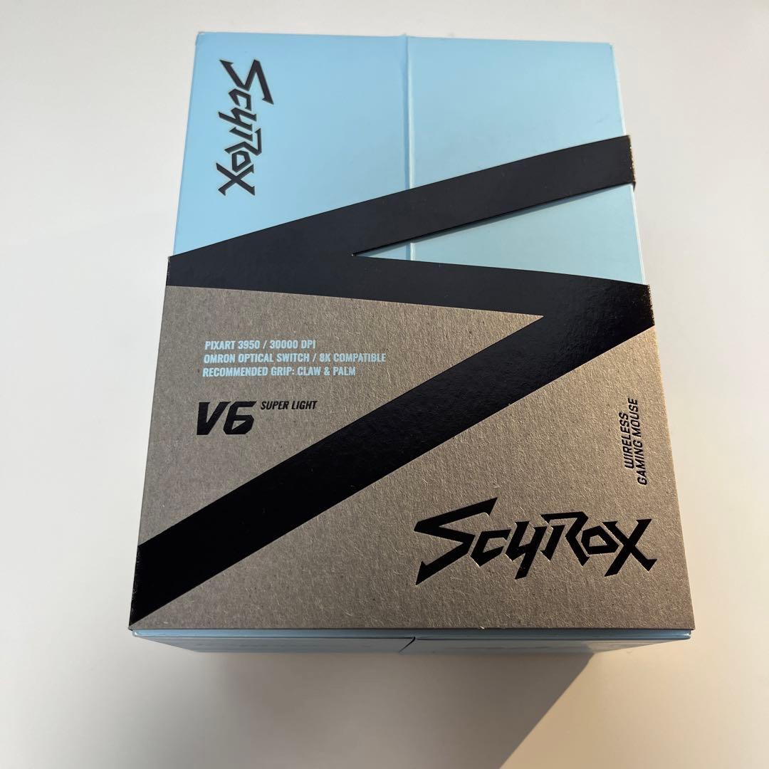 SCYROX V6 超軽量 水色マウス 本体 Amazon.co.jp: SCYROX V6 軽量 ワイヤレスゲーミングマウス 40g Pixart