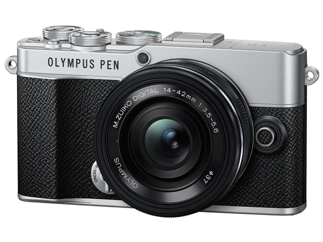 OLYMPUS PEN E-P7 14-42mm EZレンズキット 新品)OLYMPUS (オリンパス) PEN E-P7 14-42mm EZレンズキット シルバー