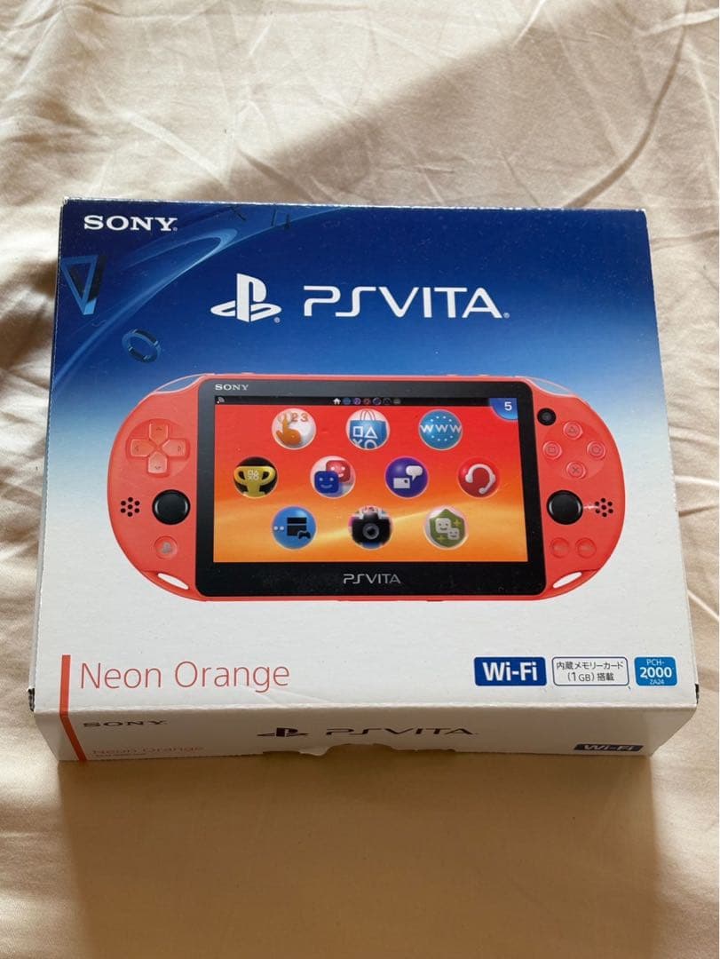 PS Vita 本体 ネオンオレンジ 箱付き - メルカリ