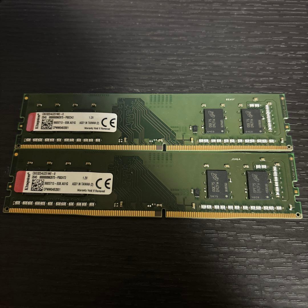 DDR4-3200 Kingston CBD32D4U2S1ME-8 2枚組 - メルカリ