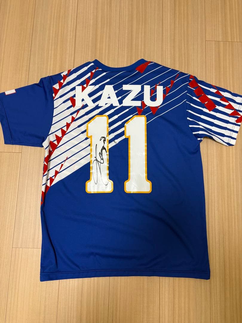 三浦知良 ドーハ 復刻ユニフォーム 直筆サイン入り アディダス - メルカリ