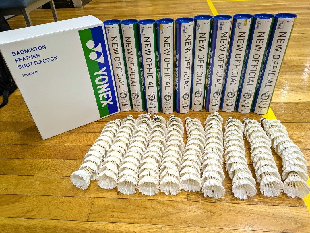 ニューオフィシャル 中古シャトル120球 YONEX（ヨネックス） シャトル ニューオフィシャル 10ダース 120球入 F
