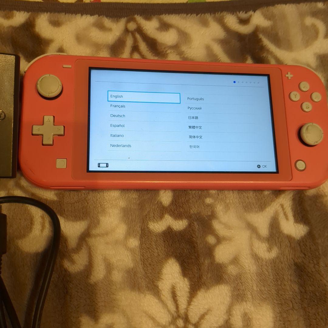 Nintendo Switch Lite コーラル 本体 ACアダプター付き - メルカリ