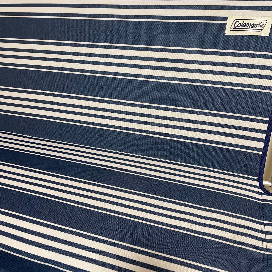 Coleman アウトドアベンチ ネイビー・ストライプ
