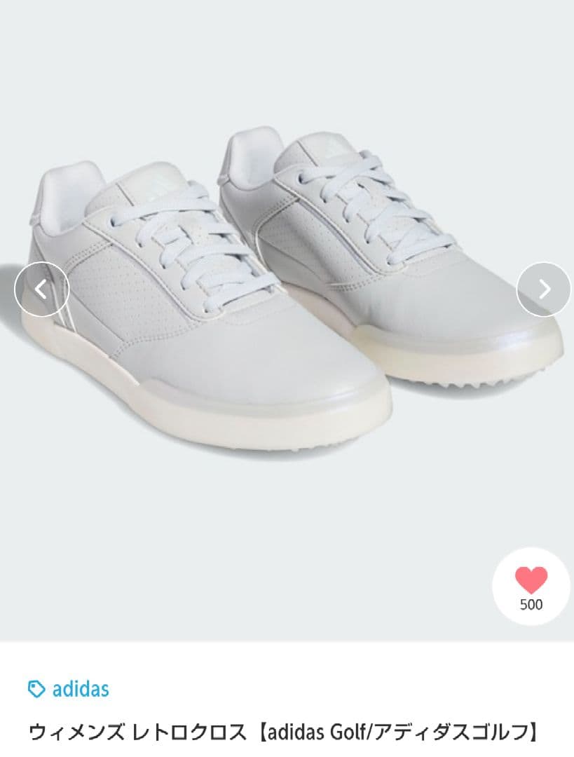 最終値下げ】adidas ウィメンズ レトロクロス ゴルフシューズ - ADIDAS