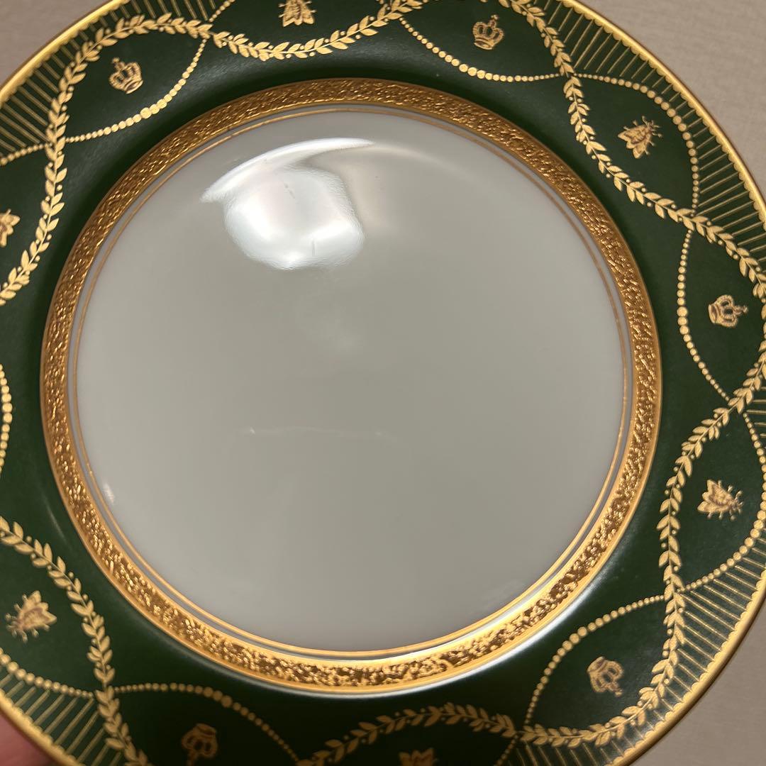 大倉陶園　ナポレオン　デザートプレート　16.8cm 金彩金蝕