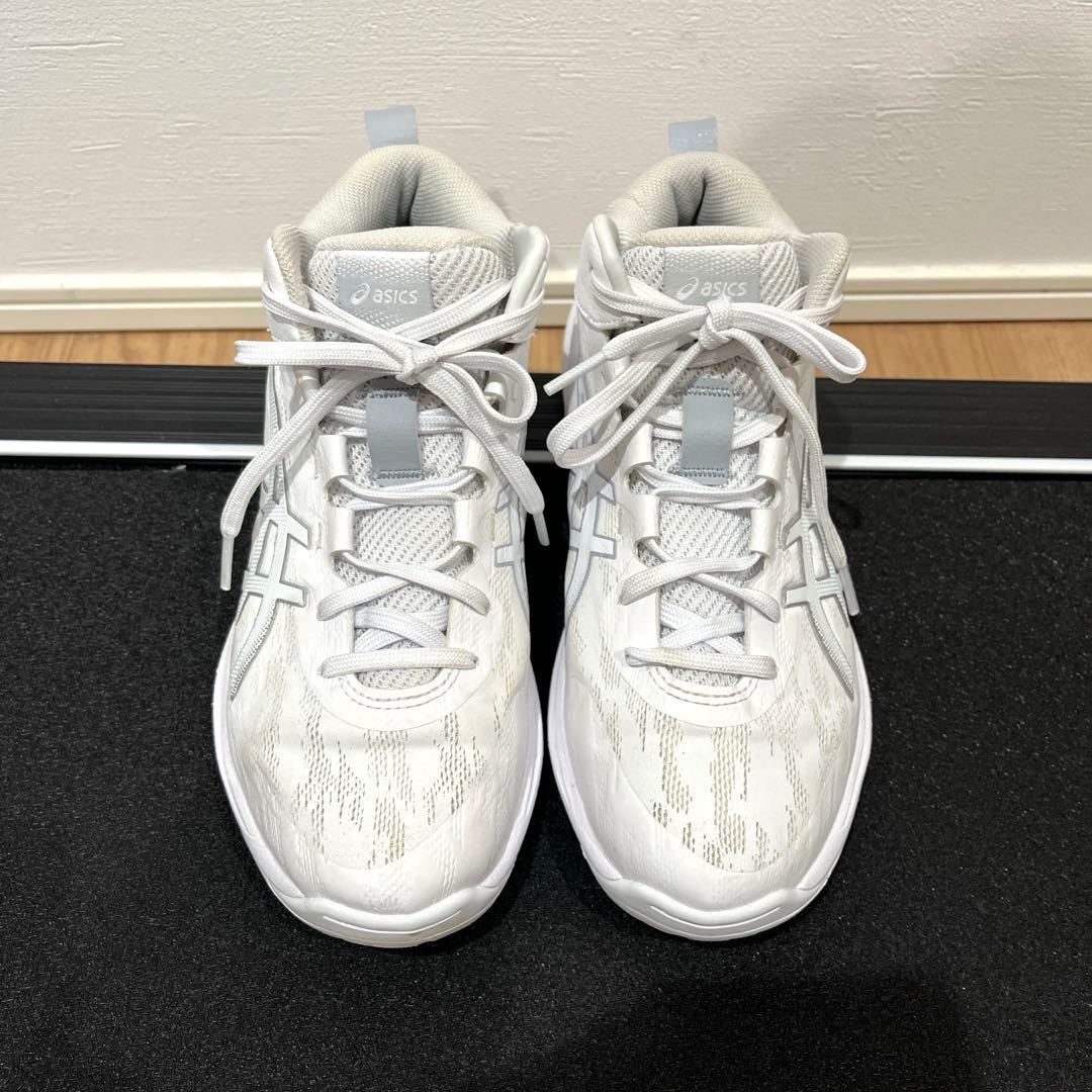 アシックス　バッシュ　25.5 GELHOOP メンズ　レディース　ホワイト ASICS（アシックス） （メンズ、レディース）バスケ シューズ バッシュ