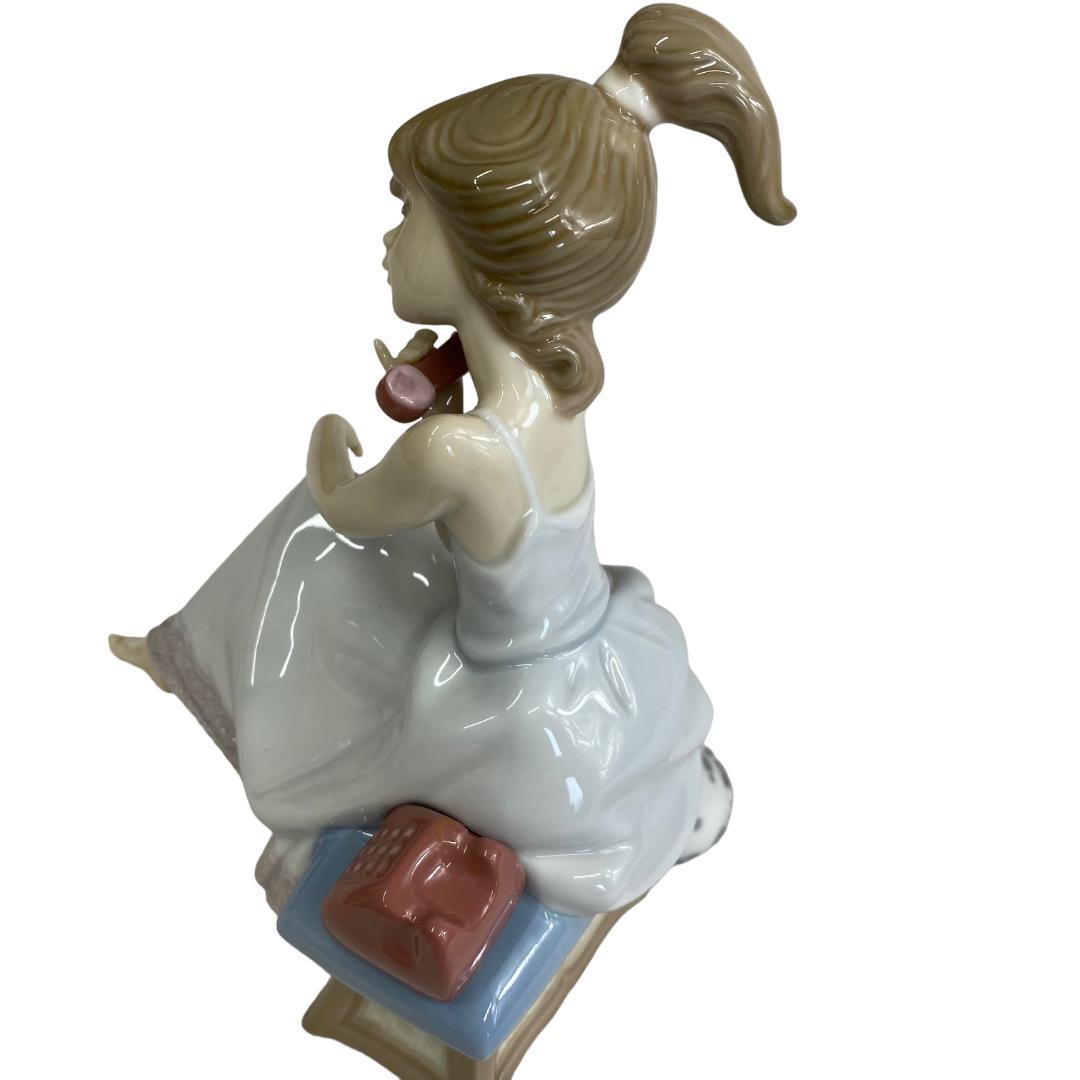 yj37 LLADRO リヤドロ No.5466 『大事な電話』 少女 犬 置物 - メルカリ