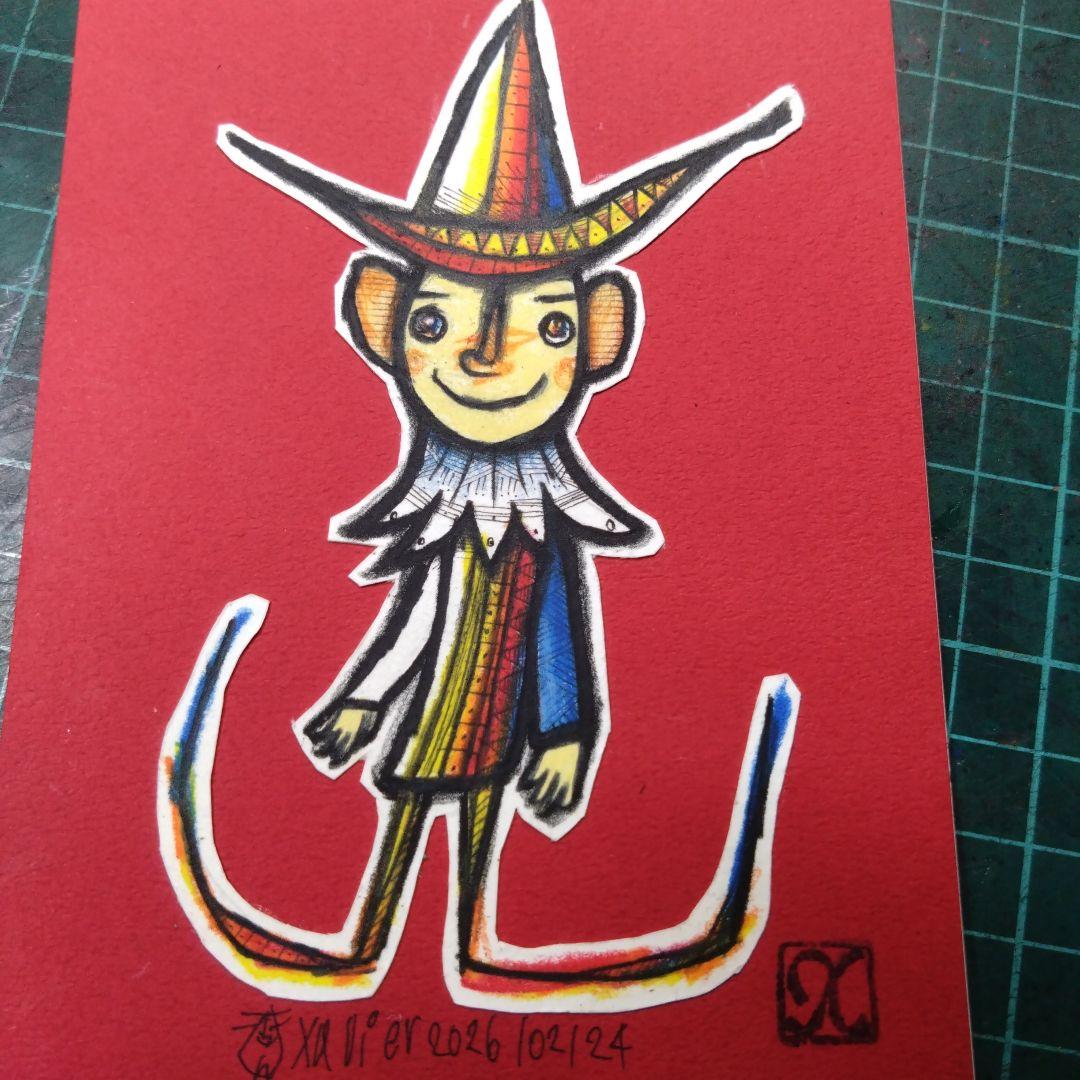 ザビちゃん】【原画肉筆】xavier2026(初筆) - メルカリ