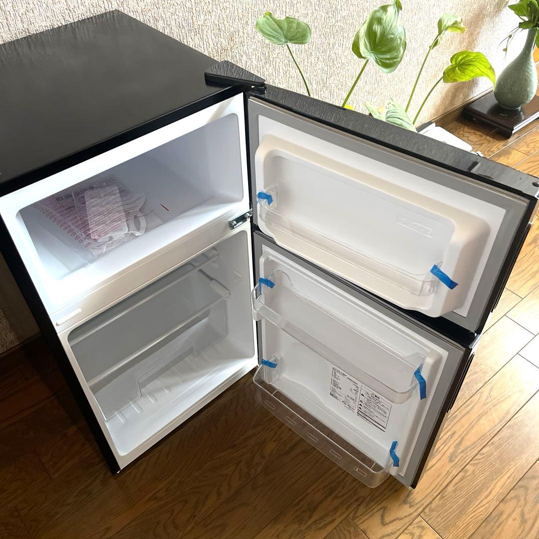 新品未使用】冷蔵庫 87L MAXZEN マクスゼン 小型 2ドア ガンメタ