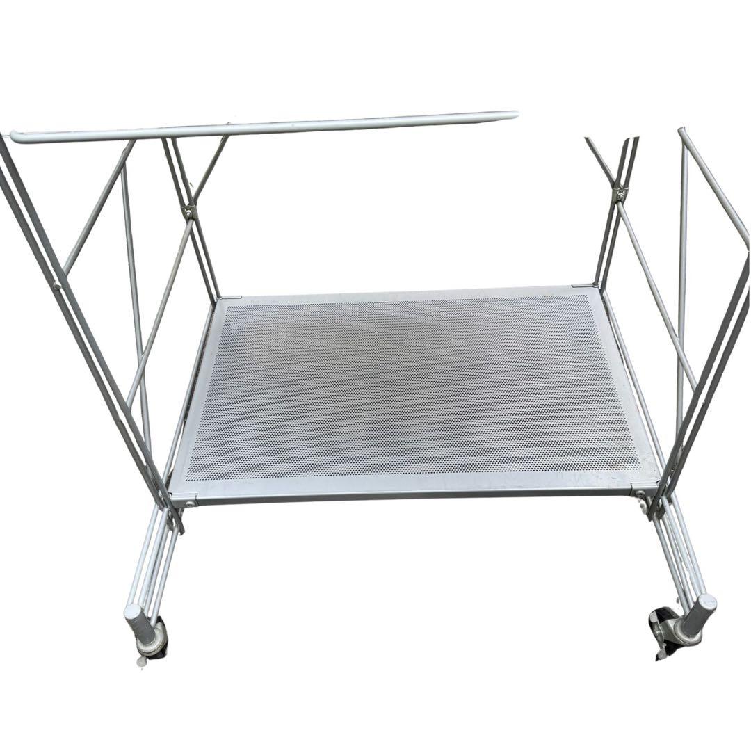 送料無料！無印良品 スチールユニットシェルフ キャスター付きパソコン