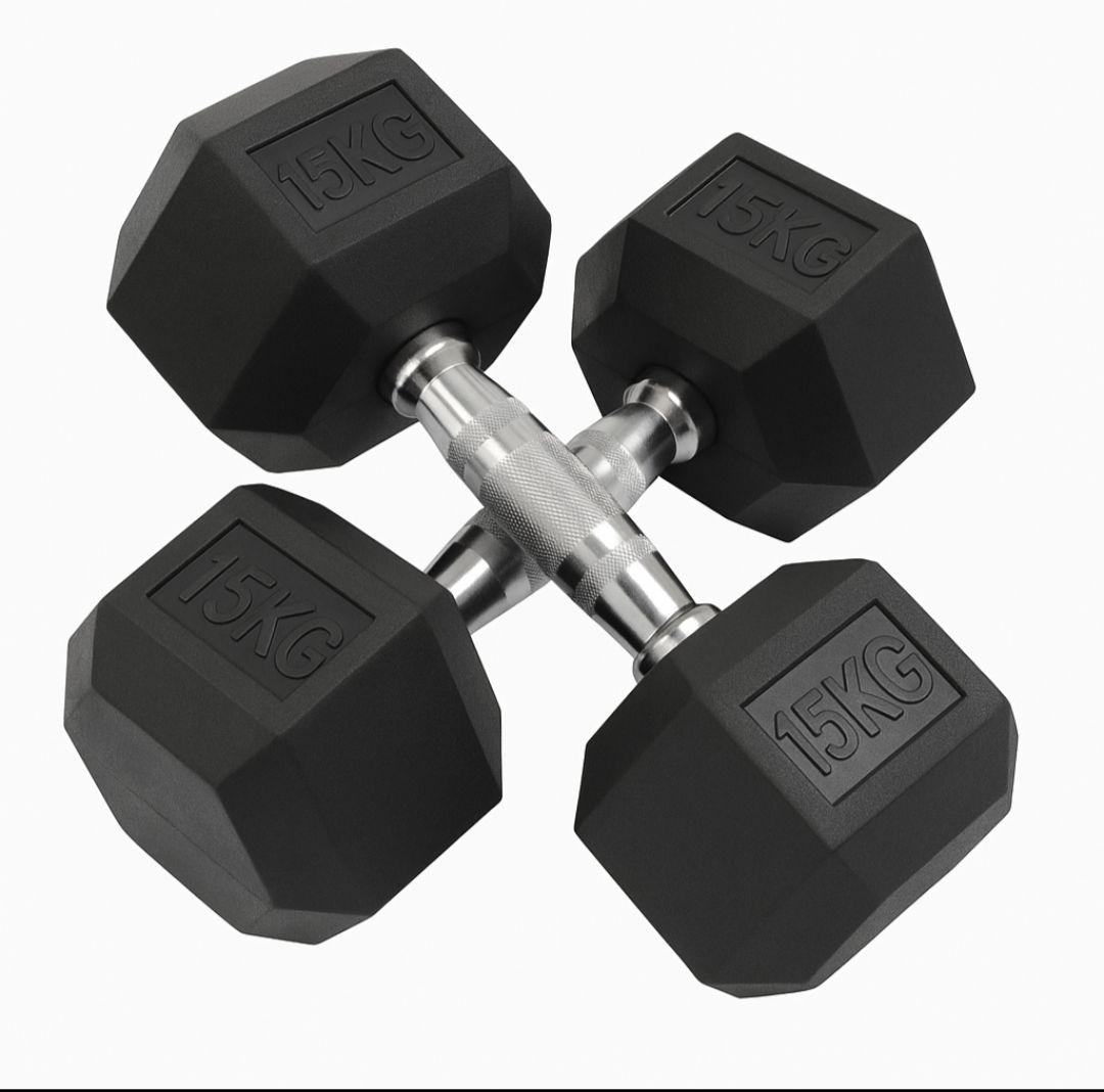 【新品•未使用品】ヘキサゴンダンベル 15kg 2個セット 六角ダンベル　筋トレ 楽天市場】【☆P3倍＆最大1,000円OFFcp！】ダンベル ヘキサゴン