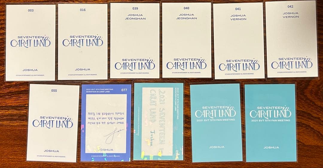 SEVENTEEN CARAT LAND ケレン 2021 ジョシュア 11枚 - メルカリ
