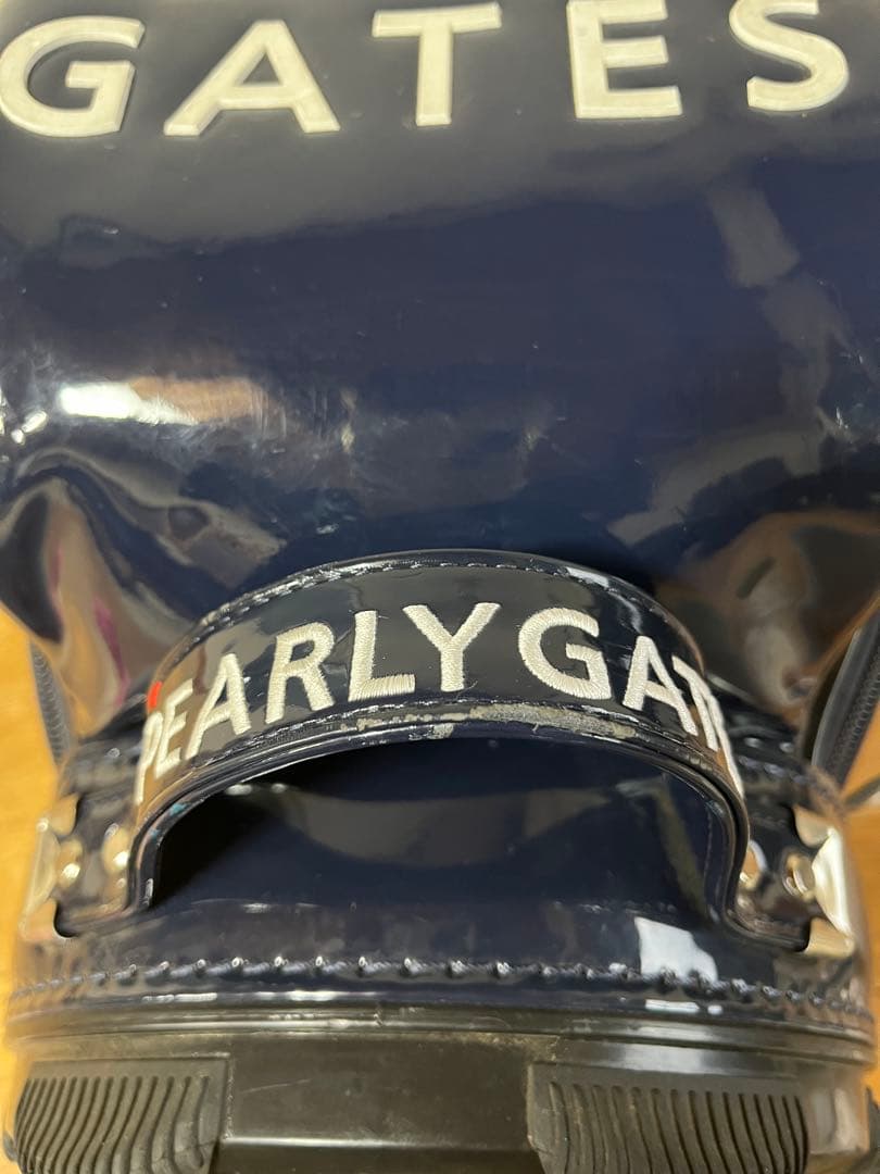 パーリーゲイツエナメルキャディバッグ【ネイビー】 - メルカリ