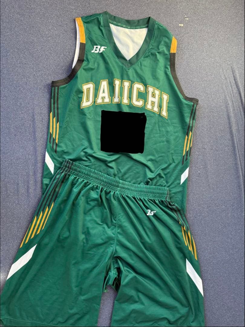 福岡第一 バスケットボールユニフォーム 緑 弊社使用チームの福岡第一高校のユニフォームが新しくなりました