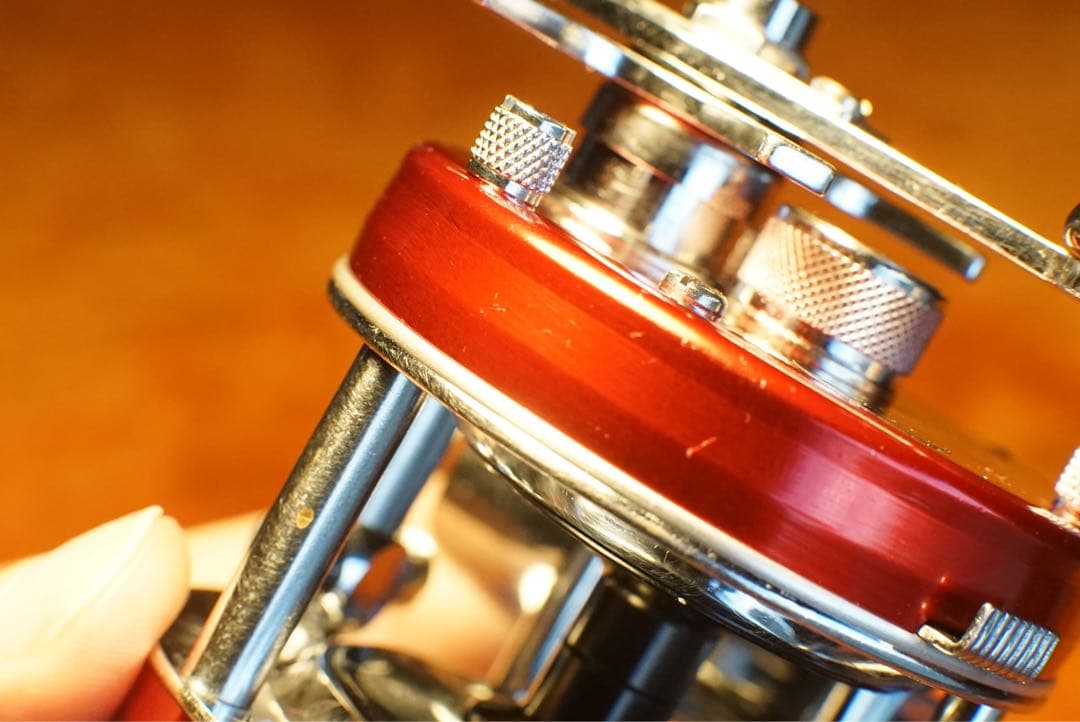 元箱付 ABU アンバサダー 4500 メンテ済 フレーム修正済 チェリー