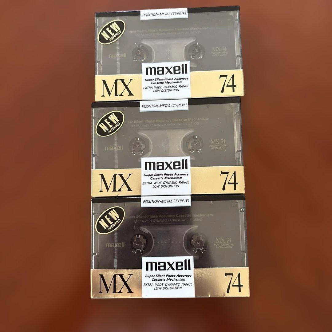 maxell MX 74 メタルカセットテープ 3本セット - メルカリ