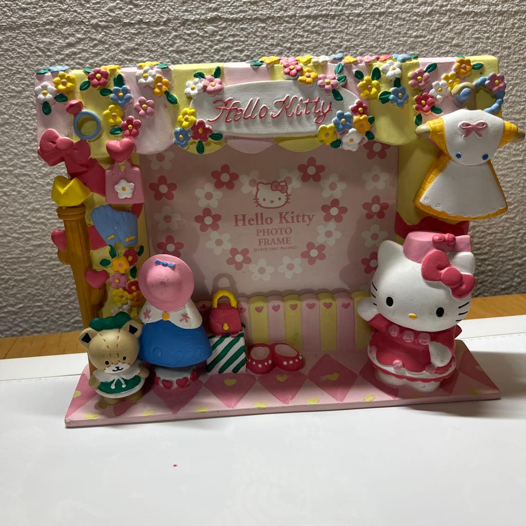 ⭐️平成レトロ⭐️レア品⭐️ ハローキティ フォトフレーム ハローキティ フジカラー フォトフレーム マルチフレーム ピンク 2000
