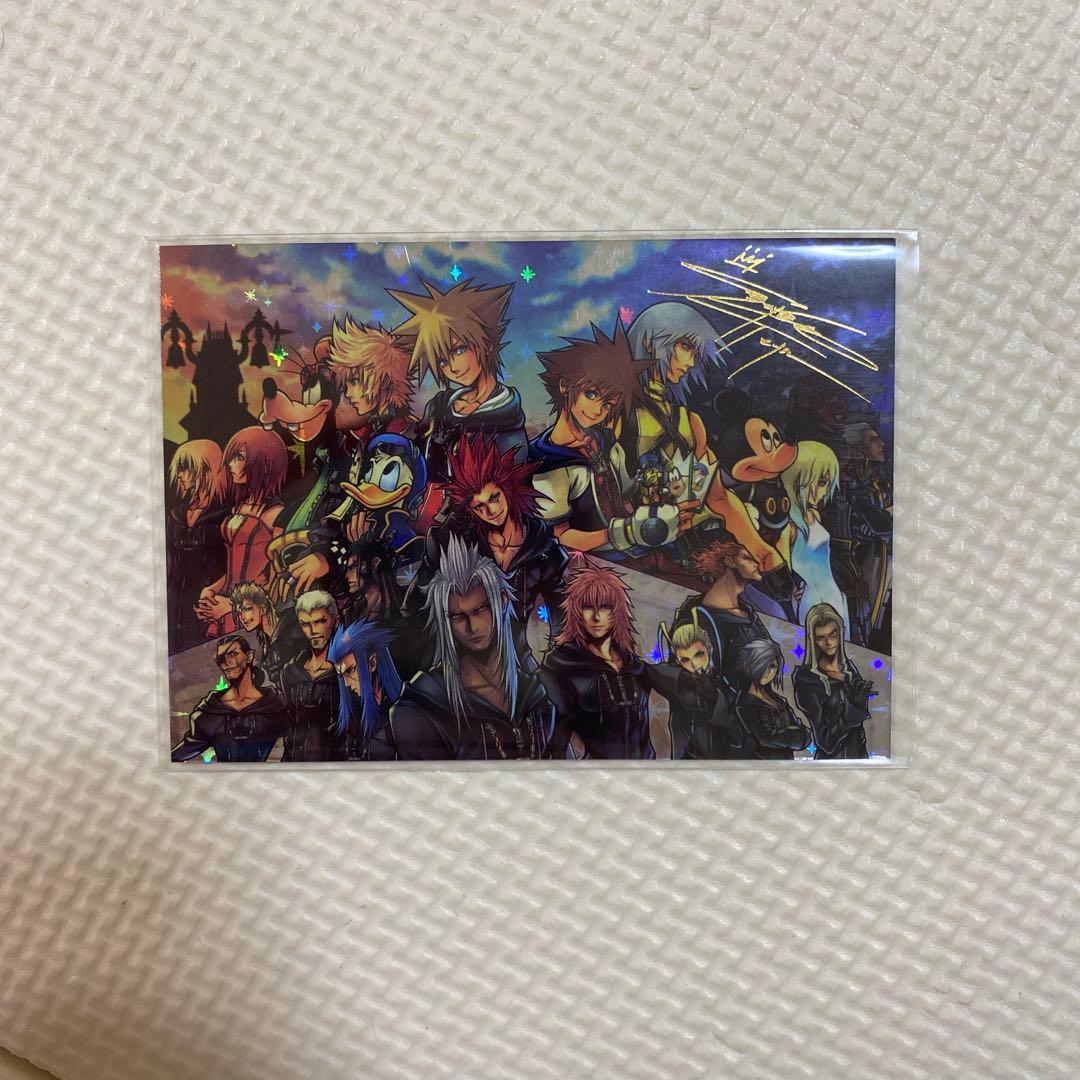 キングダムハーツアートミュージアムサイン入り箔押しカード - メルカリ