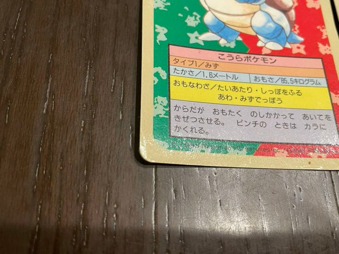 ポケモンカード トップサン 裏青 ゼニガメ、カメール、カメックス 3枚