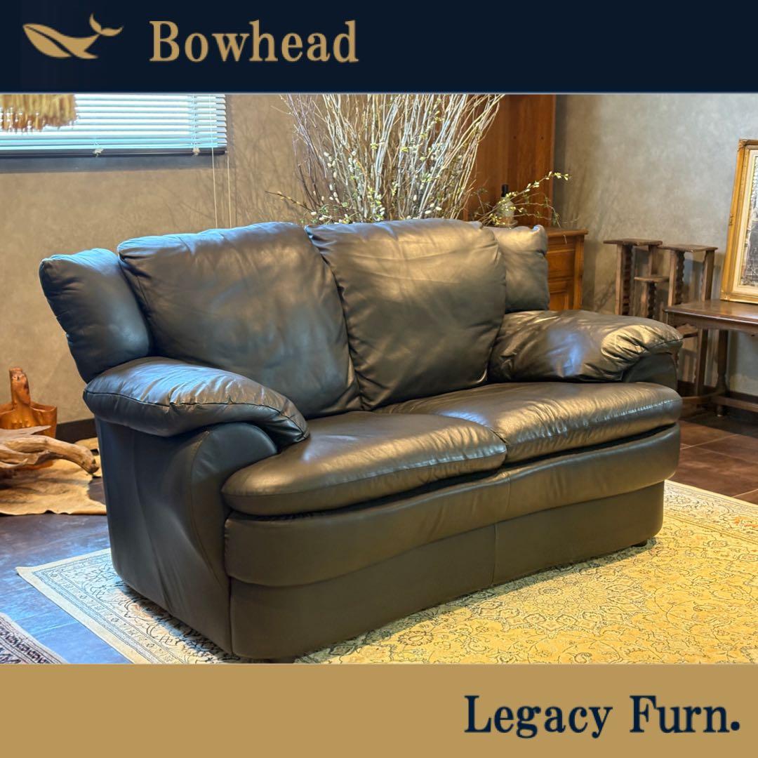 ②カウチソファ　ブラックソファ　2P　モダン　クラシック　シンプル　レザー　IG nln-l03.jpg