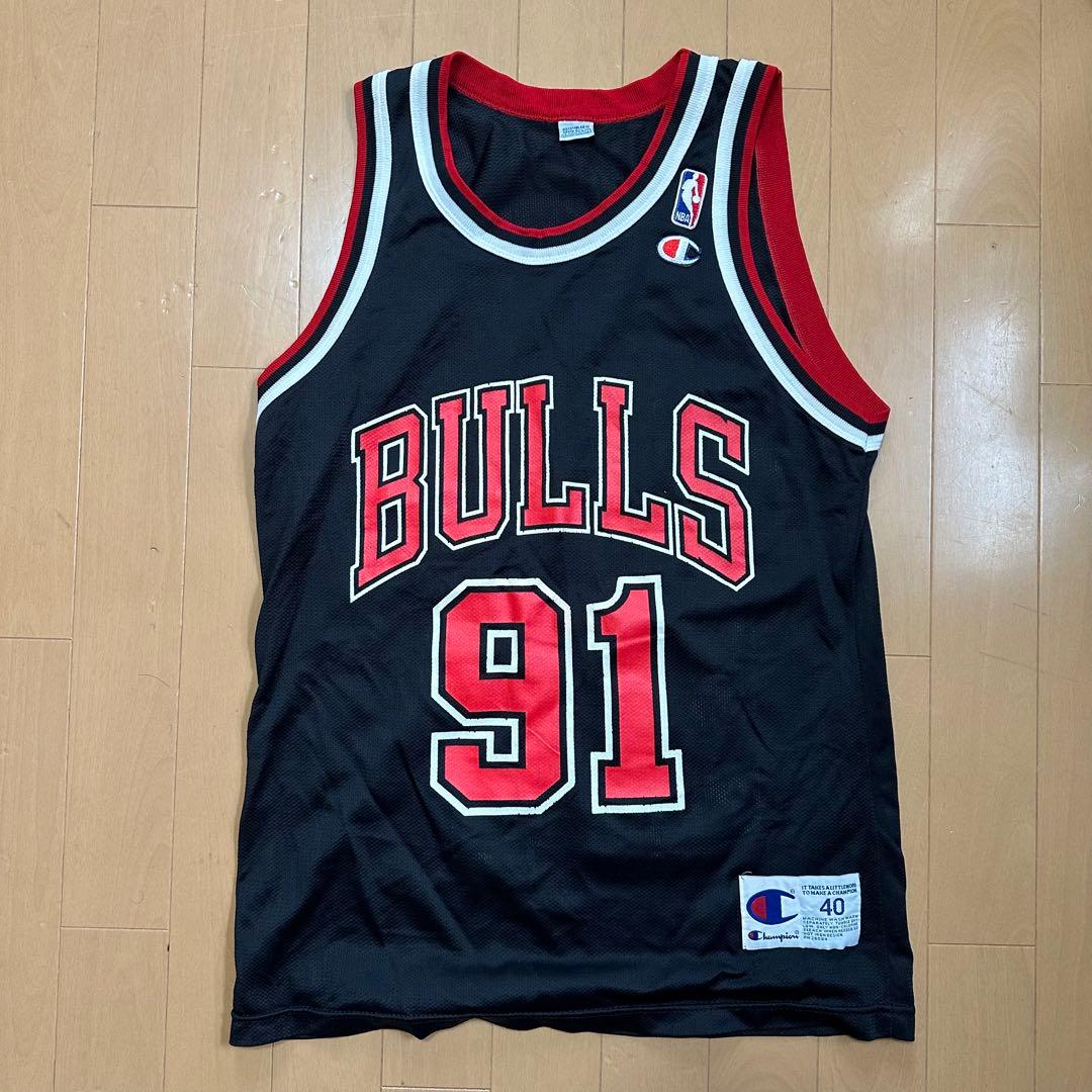 Champion製】シカゴ・ブルズ デニス・ロッドマン ユニフォームサイズ40