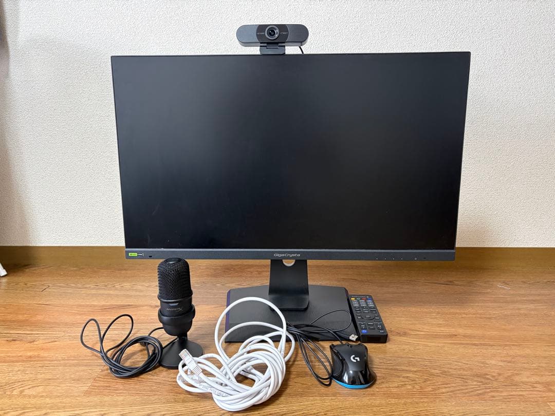 ゲーミングモニター、EMEETウェブカメラとHyperXマイクセット Gaming Audio Bundle - Cloud Alpha and QuadCast 2