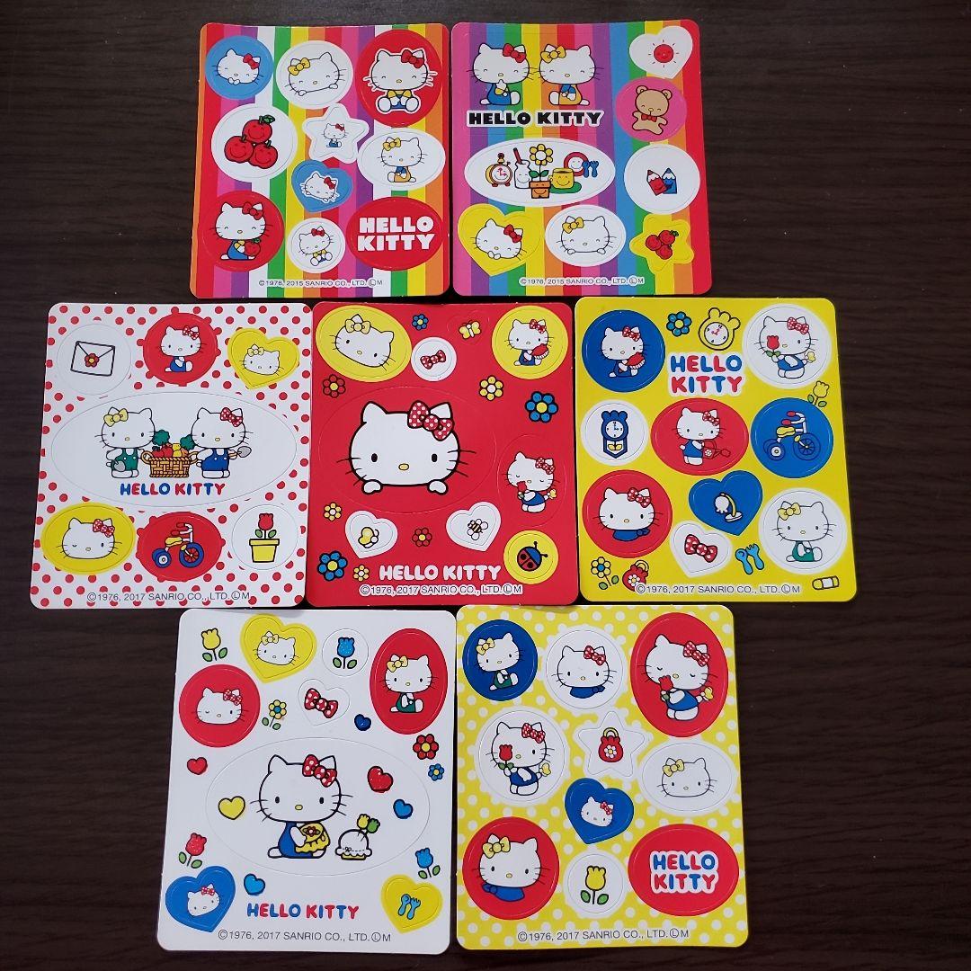 HELLO KITTY ハローキティ シールセット 7枚 - メルカリ