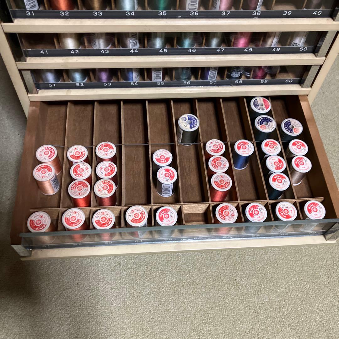 ミシン糸ケース 店頭ディスプレイ什器 昭和レトロ アンティーク 収納