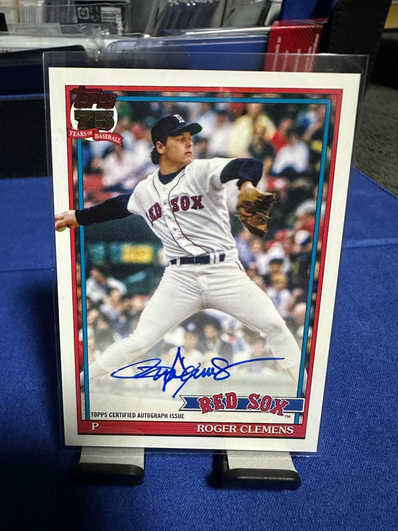 ロジャークレメンス 直筆サイン Topps 75周年 オート - メルカリ