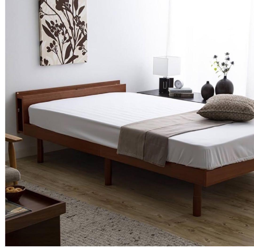 アイリスプラザ ベッドフレーム 棚付き 2口コンセント ブックシェルフ付 3段階 Amazon｜アイリスプラザ ベッド ベッドフレーム 棚付き 2口コンセント