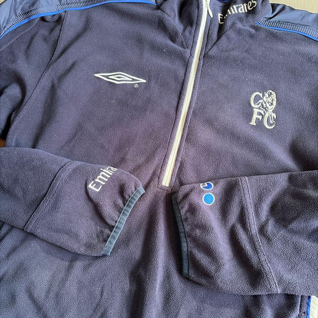 ○アンブロ○チェルシー○フリースハーフジップトレーニングジャケット