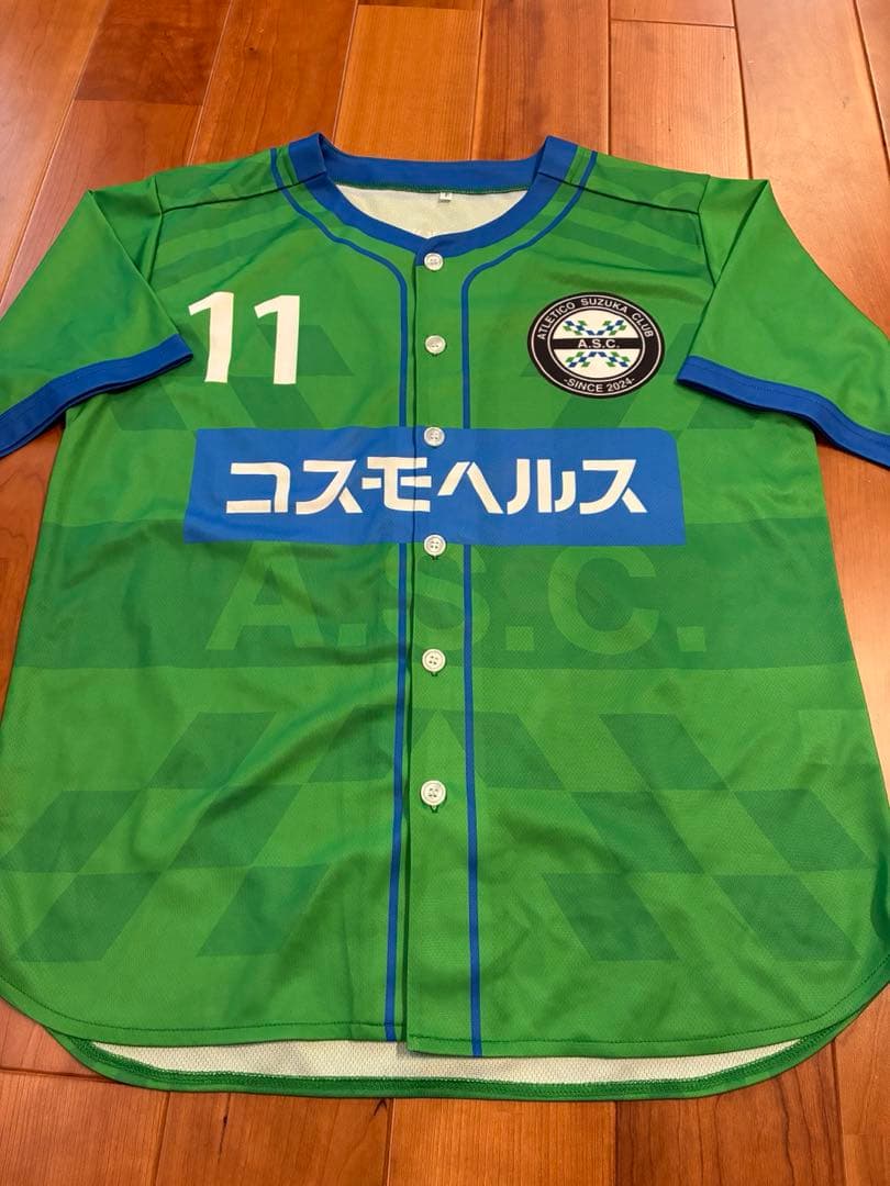 アトレチコ鈴鹿 三浦知良 プロ40周年記念 ベースボールシャツ 三浦知良 プロ40周年特別記念試合ベースボールシャツ 鈴鹿アトレチコ