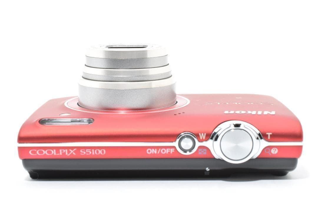 □ 美品・レッド□ ニコン Nikon COOLPIX S5100 - メルカリ
