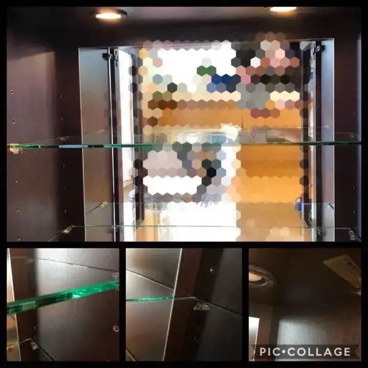 サイドボード カウンタースタイリッシュ☆収納飾り棚 日本製希少 高級