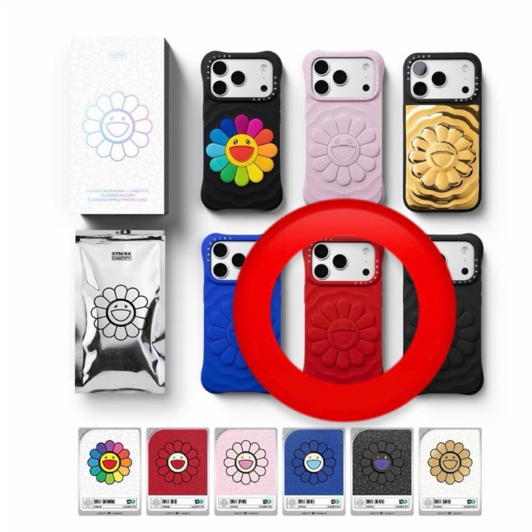 【新品、おまけ付き】CASETiFY x 村上隆 iPhone17proケース CASETiFY】村上隆の“フラワー”が咲き誇る、「村上隆 x CASETiFY