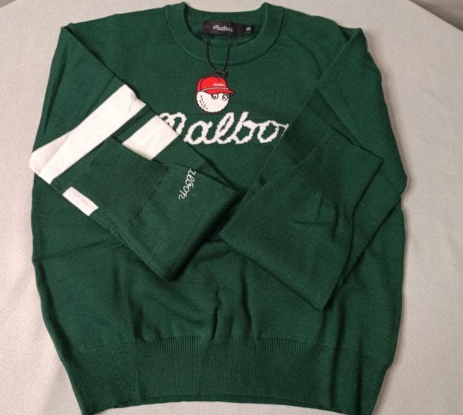 Malbon Golf セーター 韓国限定 修身フィット 保暖ニット 即購入可 Malbon Golf Bennett Plaid Cotton Zip Polo Sweater | Nordstrom