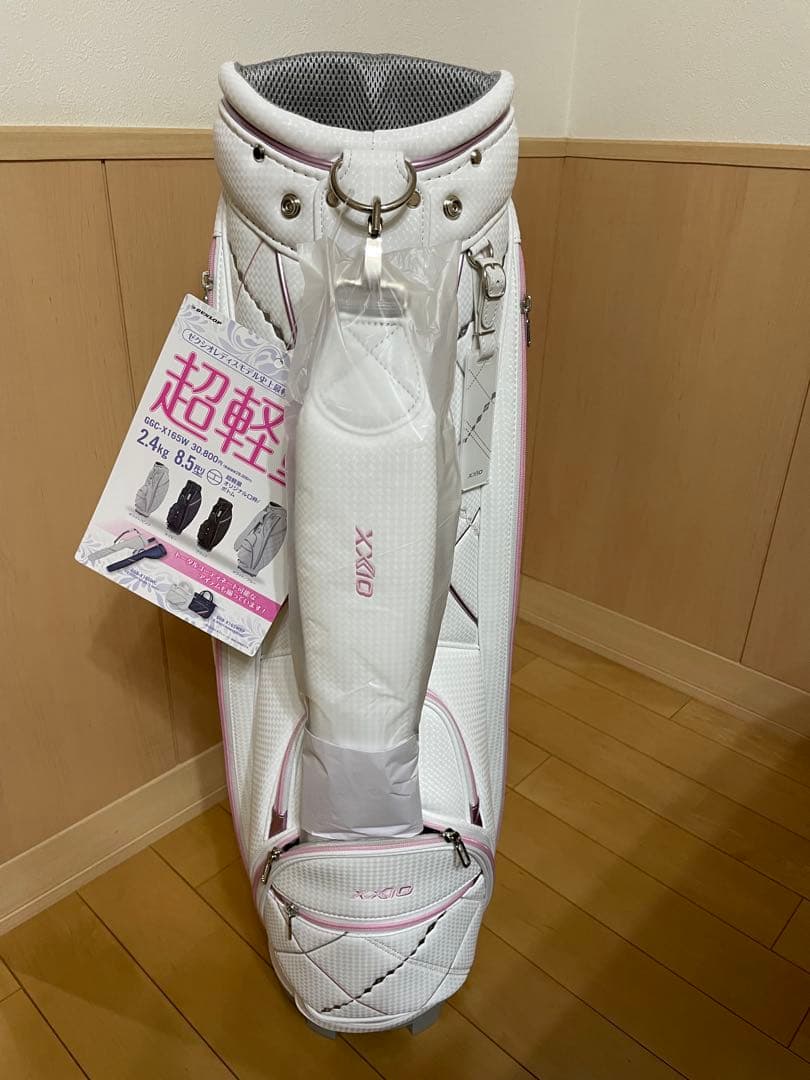 ダンロップ ゼクシオキャディバッグ レディースGGC-X165Wホワイト