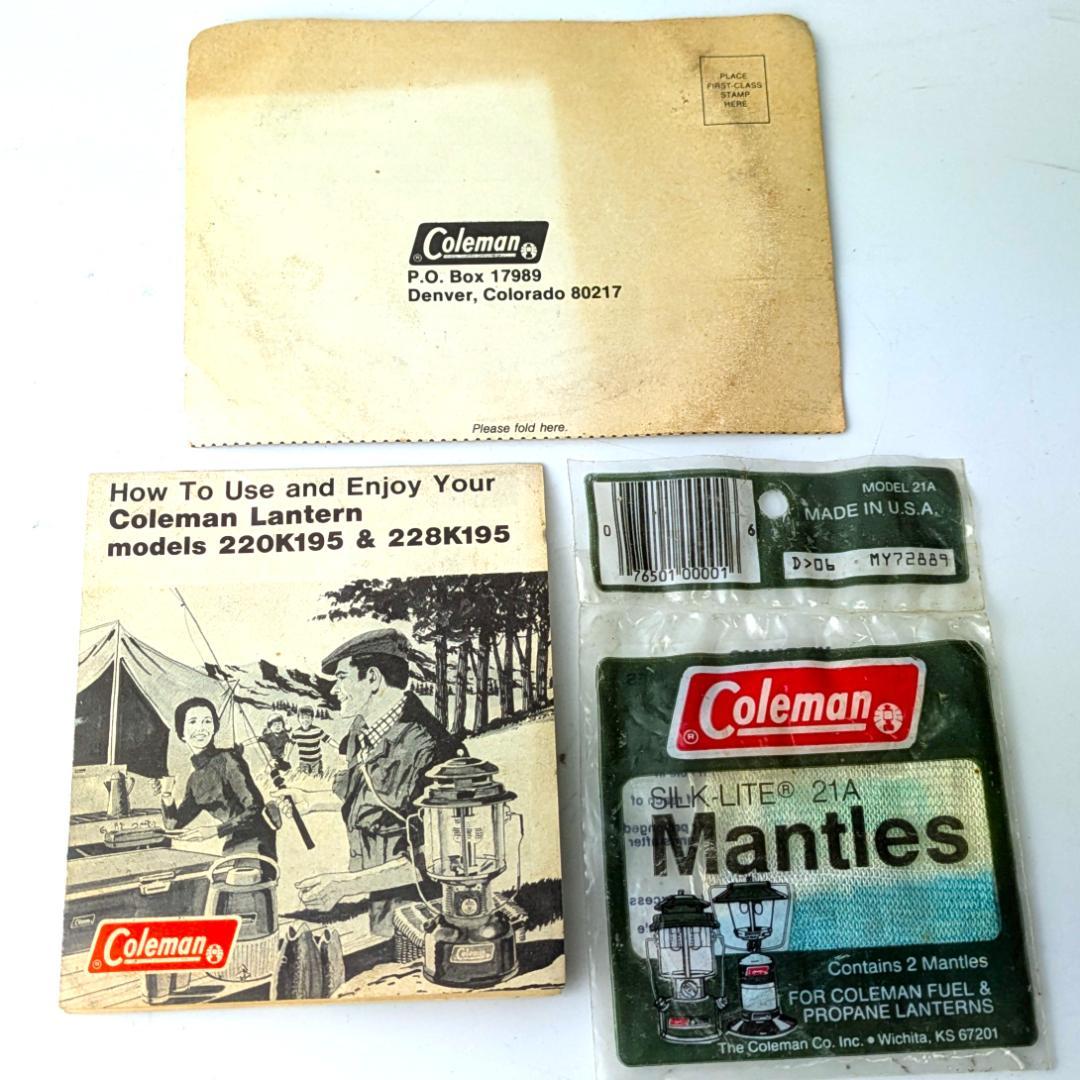 B*B様 これで45年前！の美品☆1980年2月製コールマン220K195☆箱