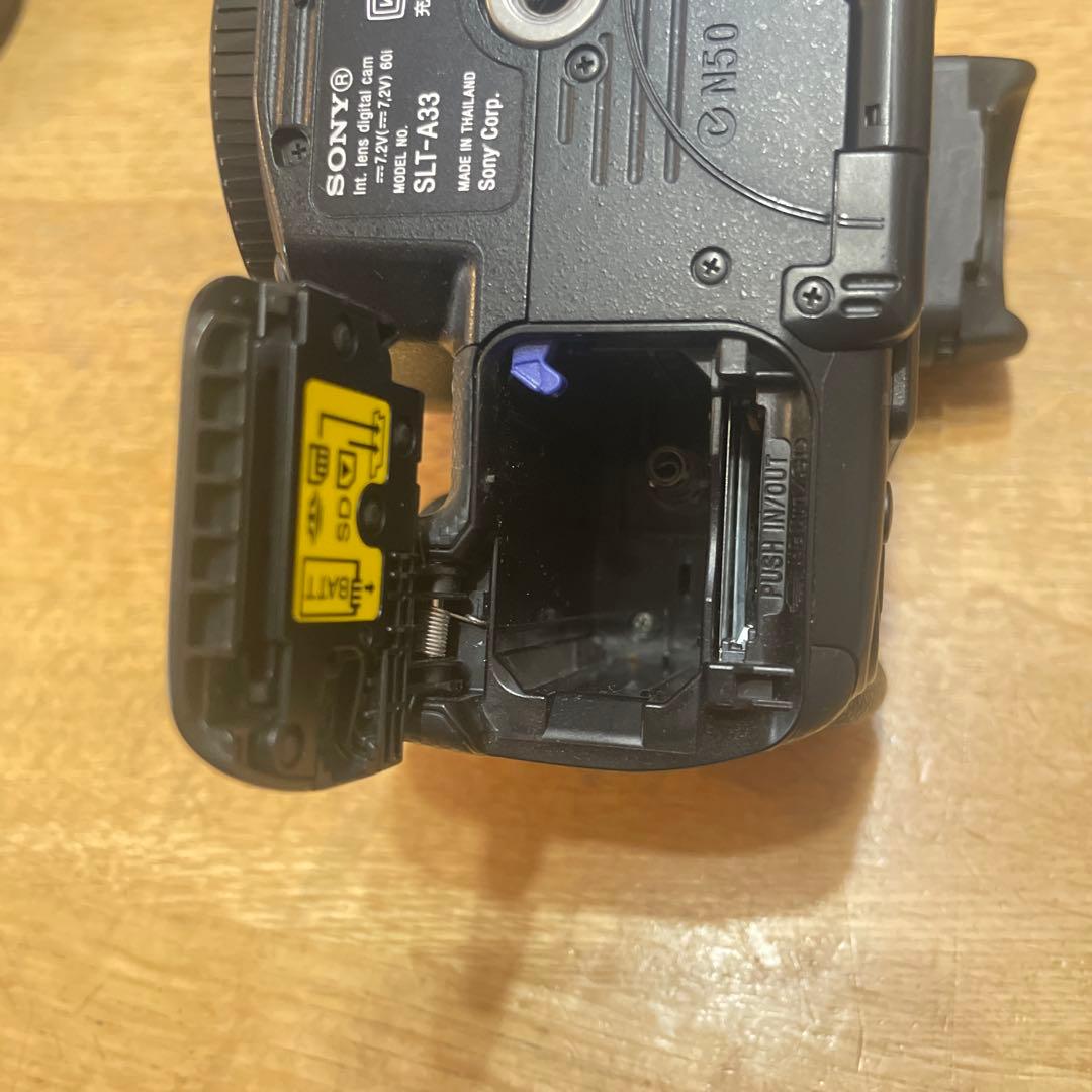 SONY α33 ズームレンズキット+ 55-200 SLT-A33 一眼カメラ - メルカリ