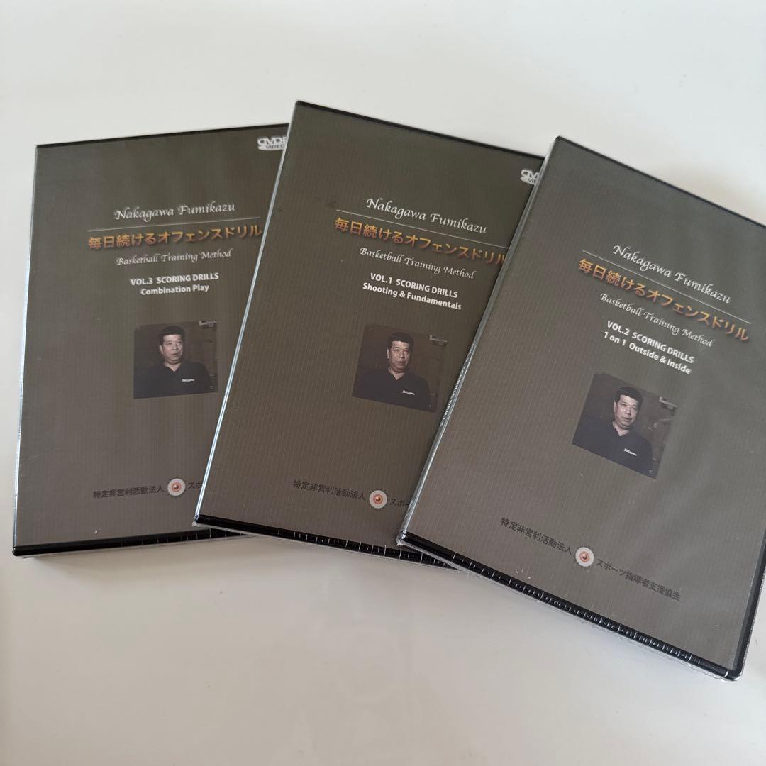 未開封　バスケットボールトレーニングメソッド DVD 3枚セット バスケ マット 練習 ドリブル 室内 滑り止め 防音 トレーニング