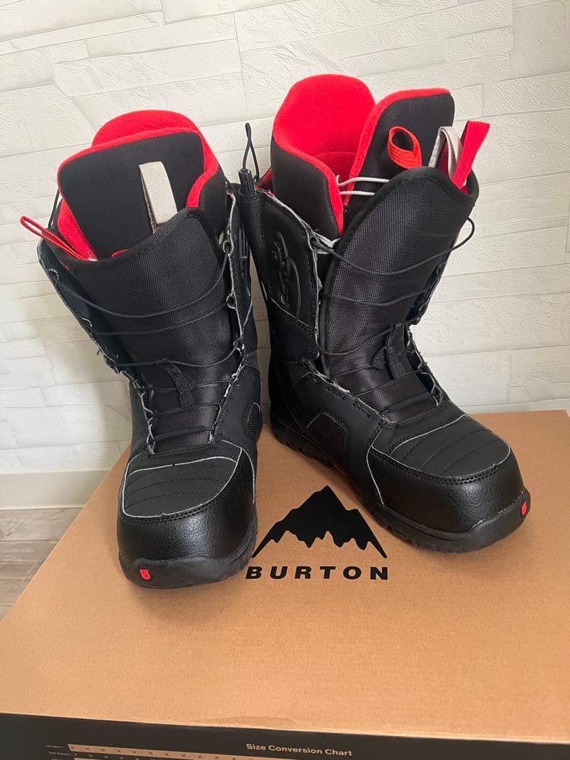 Burton スノーボードブーツ ブラック/レッド BURTON (バートン) ION スノーボードブーツ メンズ SIZE 27cm ブラック