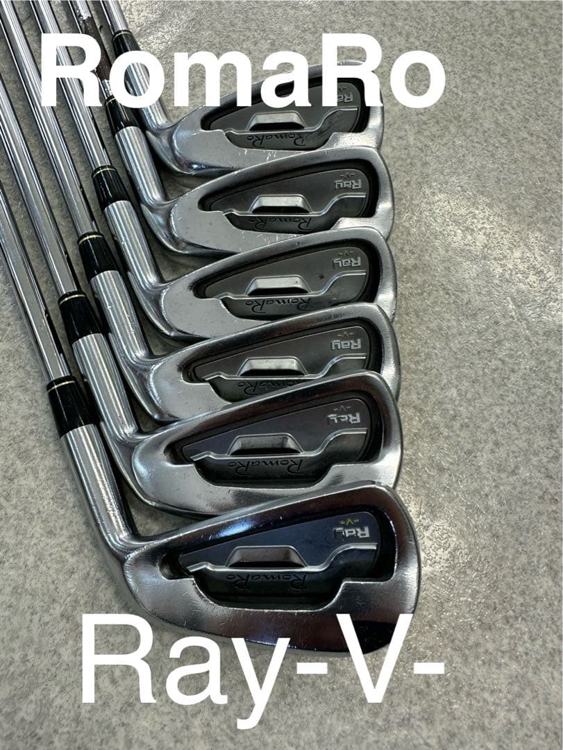 ⑥ RomaRo ロマロ　Ray V アイアンセット　5-P 6本セット Ray V TYPE R｜ロマロ｜アイアンセット｜RomaRo RJ-TI｜中古ゴルフ