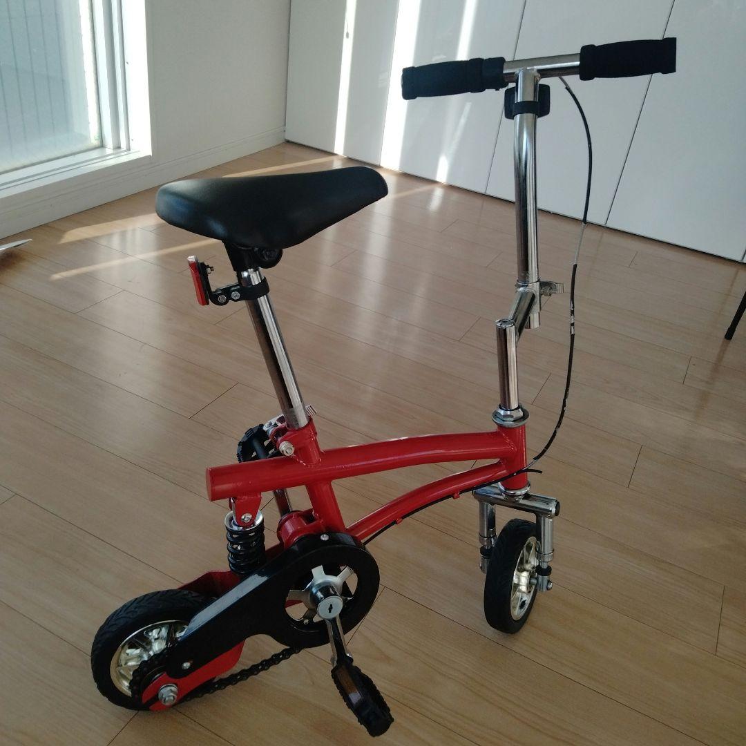 未使用 サスペンション付き 豆チャリ 携帯自転車 - メルカリ