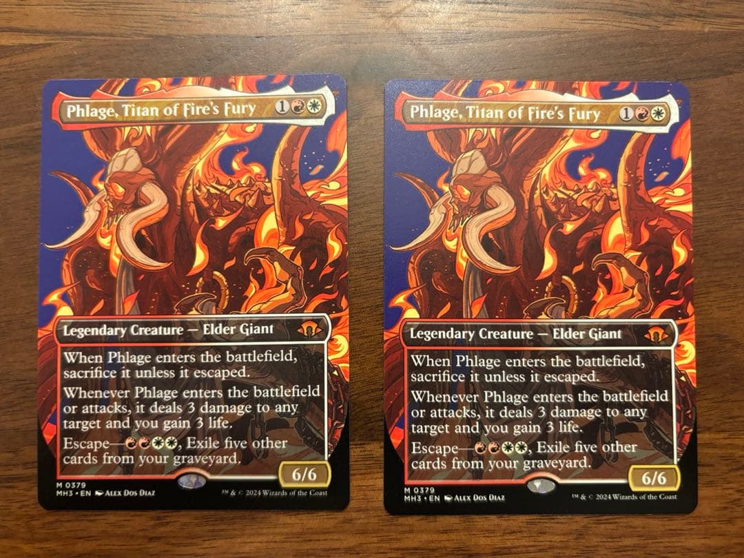 火の怒りのタイタン、フレージ　英語　拡張2枚セット 379)□ボーダーレス□《火の怒りのタイタン、フレージ/Phlage, Titan