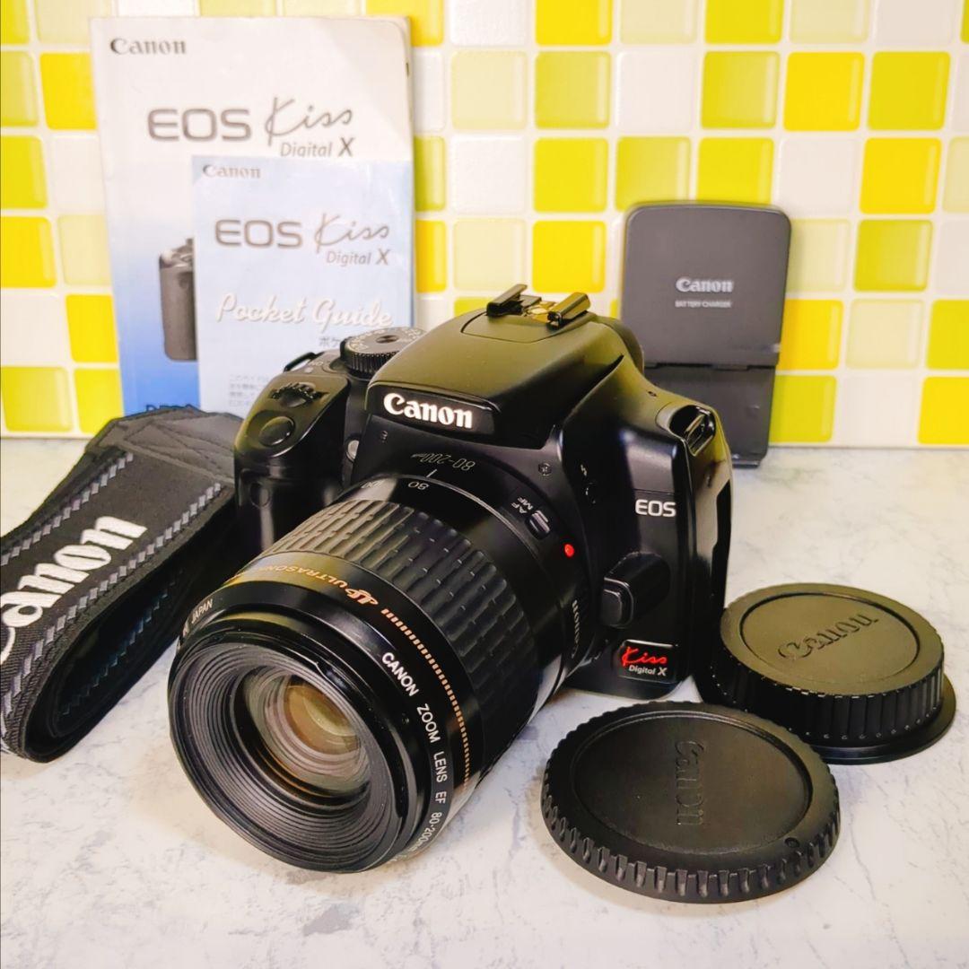 Canon kiss DigitalX 　❤レンズセット　❤一眼レフ EOS キヤノン デジタル一眼 CANON Kiss Digital X レンズキット 中古