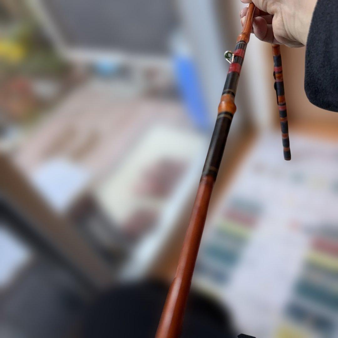 手作り 骨董 和竿 全竹 落し込み へチ竿 、210、7尺 - メルカリ